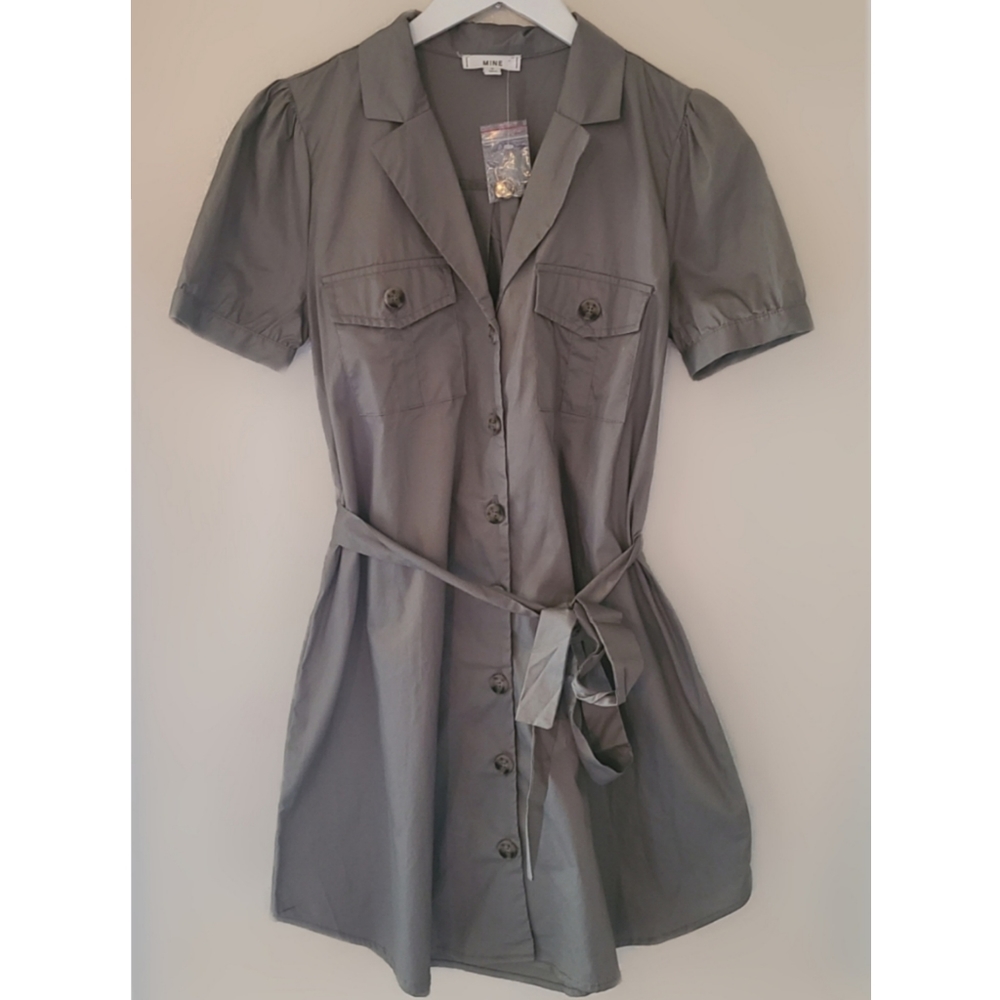 Safari Green Dress Sz S New